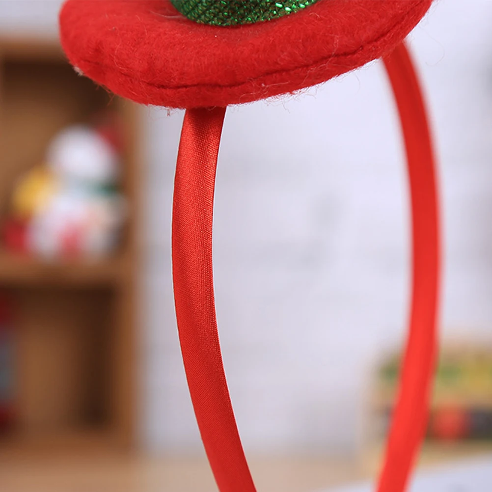 

2 Pcs Christmas Headband Hat Decoration Headbands Supplies Hair Headwear Shape