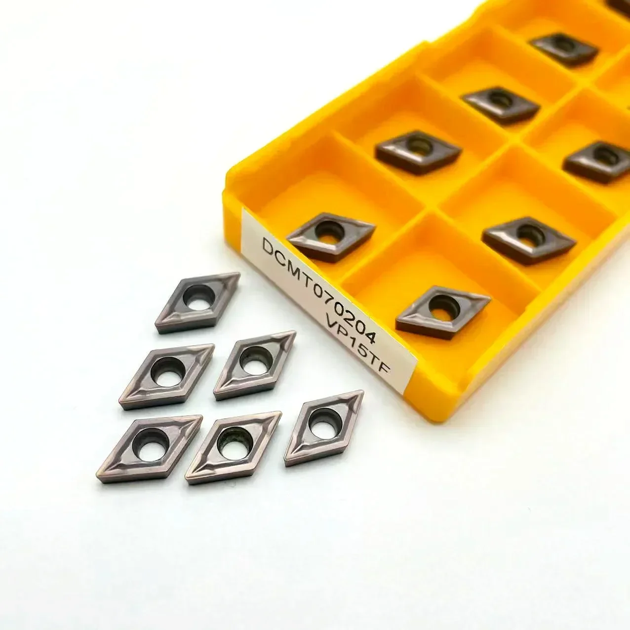 10pcs TCMT110204 UE6020 US735 Carbide Tool High Quality Cutting Tool TCMT110204 VP15TF Turning Insert view 4