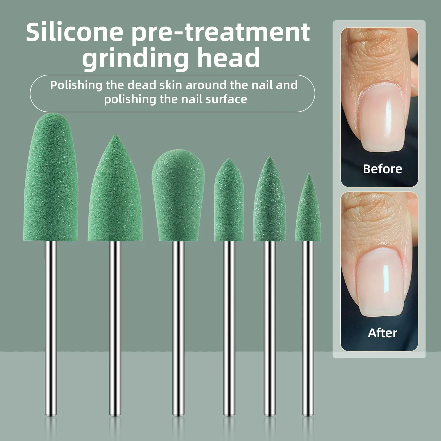 6 stücke Nagel Bohrer Gummi Maniküre Bohrer Fräser Für Nägel Entfernen Häutchen Gel Polnisch Elektrische Bohrer Maschine Zubehör