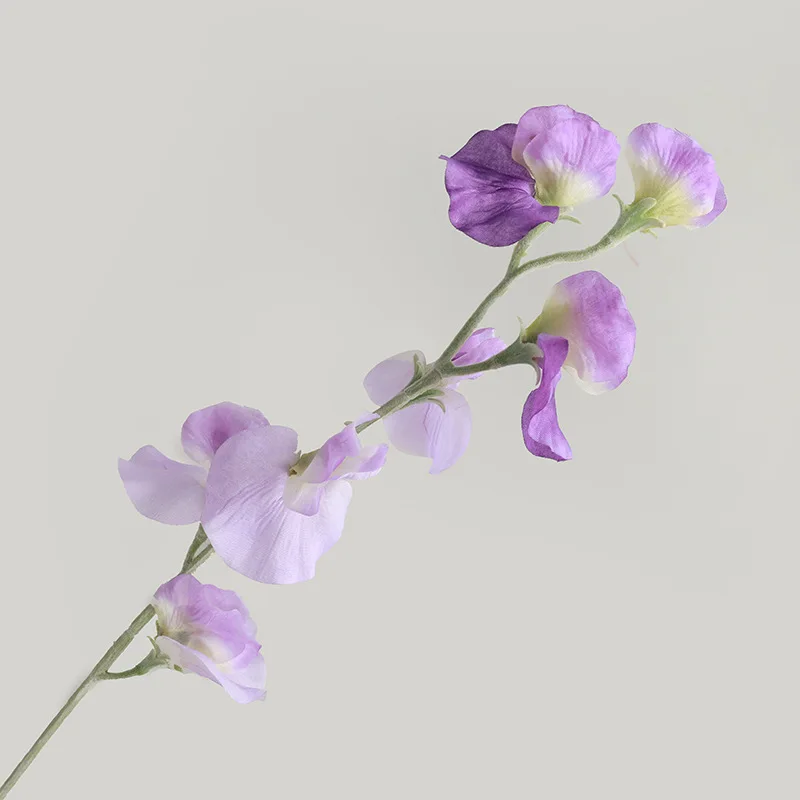 62CM Japanese Sweet Pea Flower Artificial Flower Living Room Coffee Table Hotel Wedding Decoration Photography Props Bouquet
