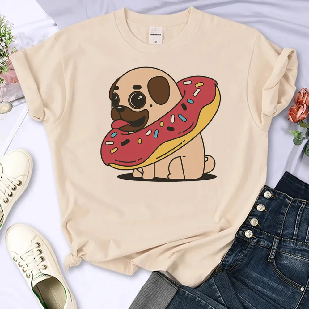 Pug Tee women harajuku top girl anime manga clothing