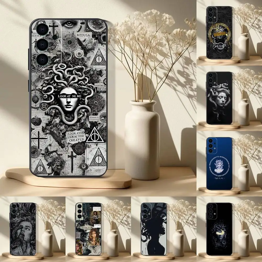 

Medusa Greek Mythology Look At Me Phone Case For Samsung S 25,24,23,22,30,21,10,9,Ultra,Plus,Lite,FE,4,5G Black Soft Case