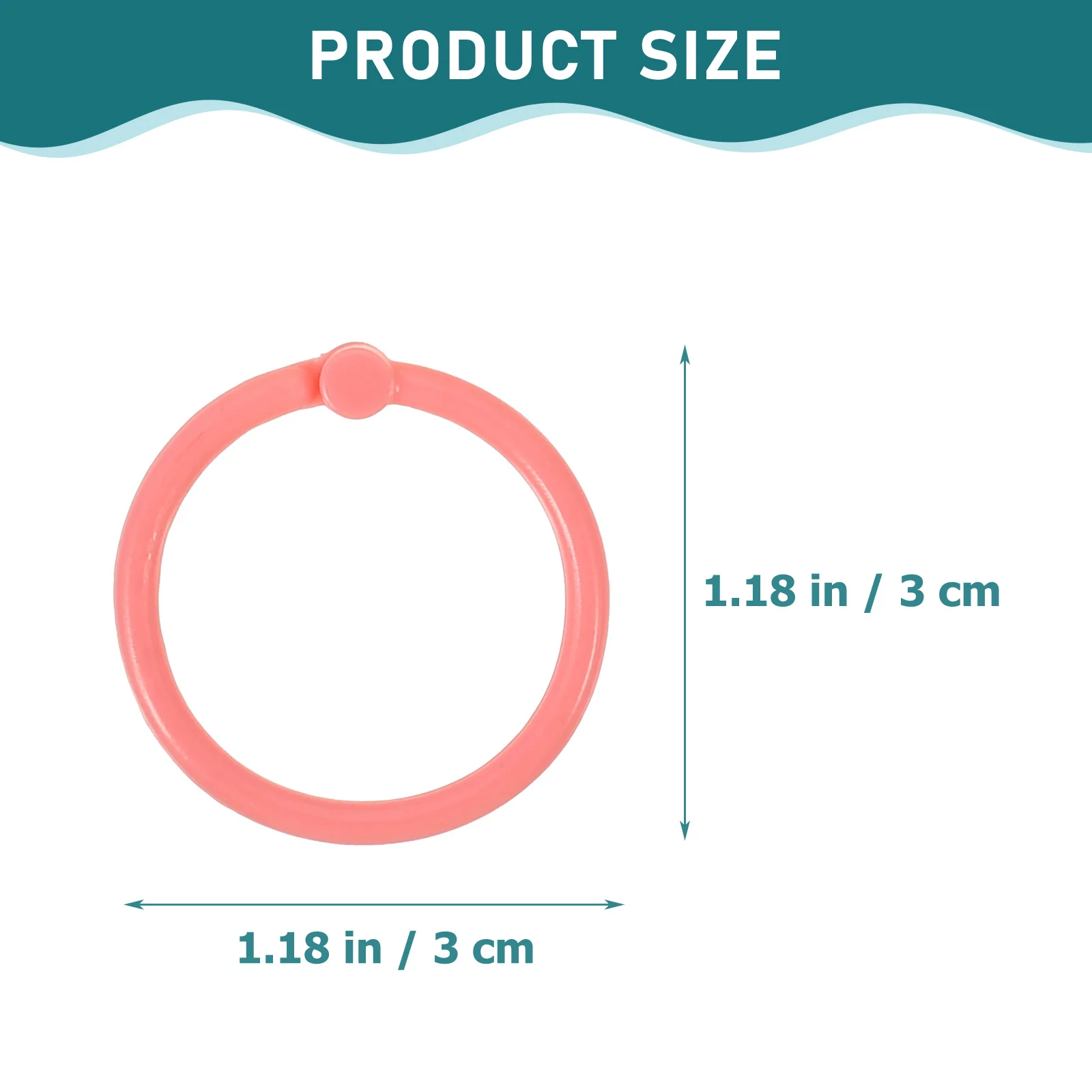 80pcs Binder Rings Loose Leaf Binder Rings Key Chain Rings Plastic Key Chain Rings binder rings clips