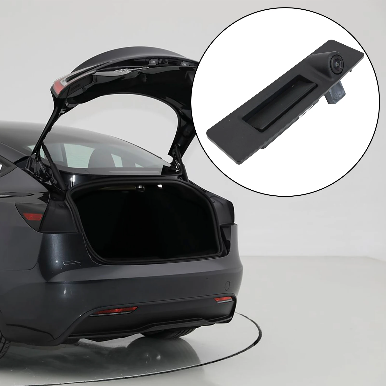 

For Tesla For Model 3/Y Rear Tailgate Liftgate Release Handle with Backup Camera Replacement Part OEM Number 109594900E