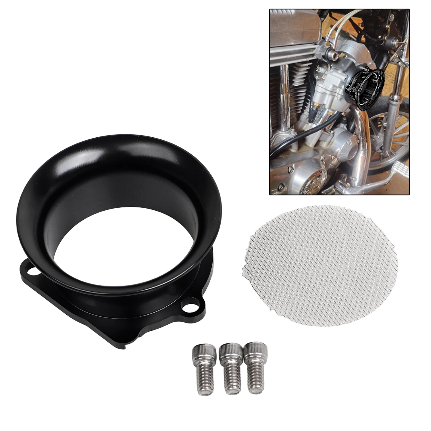 Velocity Stack Short For Harley Sportster XL883 1200 Dyna Super Wide Rider Softai Glide Low Fat Boy FLSTF 88-06 CV Carb Motor
