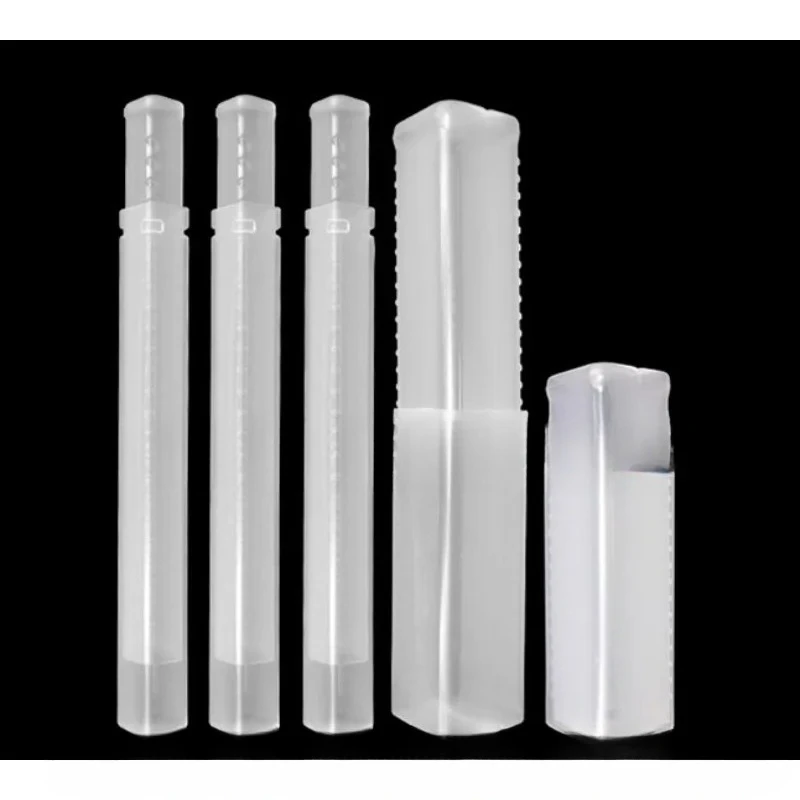 12 / 16 / 20 / 24mm Plastic Square Telescopic Packing Tube Square Telescopic Pack Tube for CNC End Mill Tool Packing