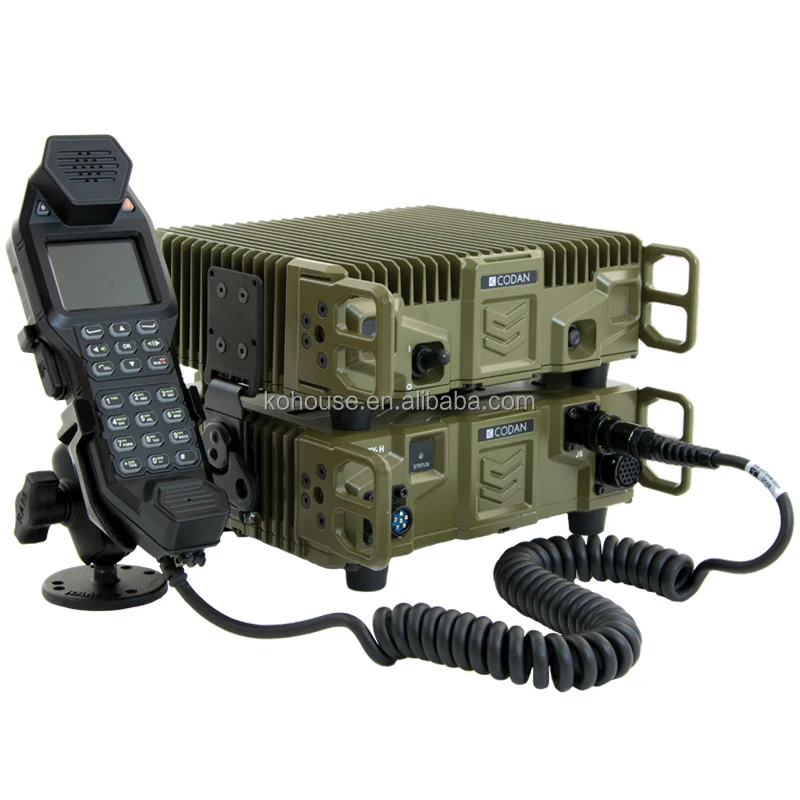 150 Watt Tactical Mobile Radio SDR Two-Way Radio Codan Sentry-H 6120-BM Walkie Talkies