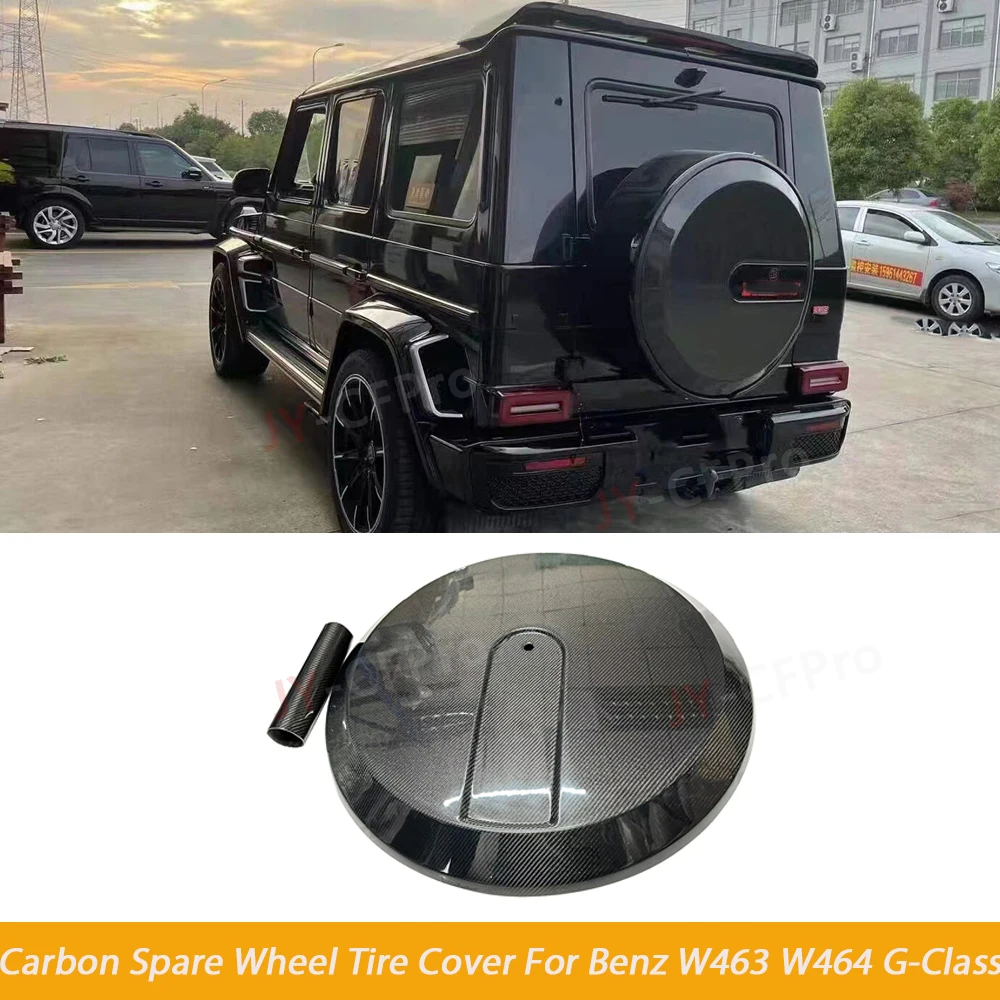 

Real Carbon Fiber Spare Tire Cover Tire Protective Cover Body kits For Benz G-Class W463 W464 W465 G500 G550 G63 2008-2025