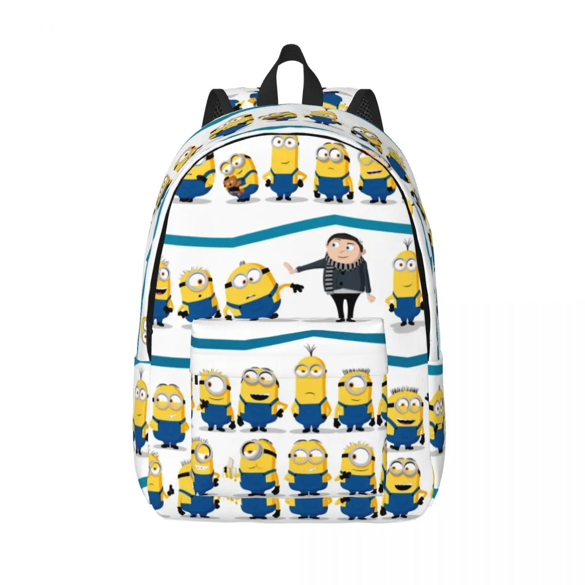 Minions Gru & Minions Line-Up for Teens Student School Bookbag Canvas Daypack Middle High College Travel