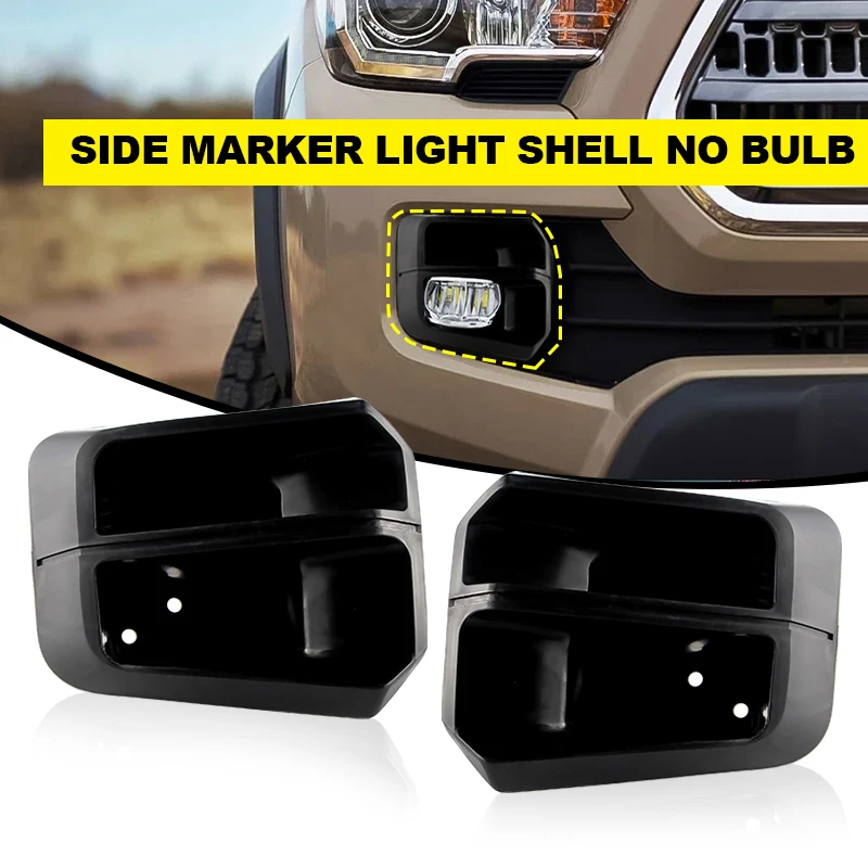 

2Pcs Daytime Running Light Fog Lamp Cover Shell Housing for Toyota Tacoma TRD Pro 2016-2023 Bumper Driving Housing PT228-35170
