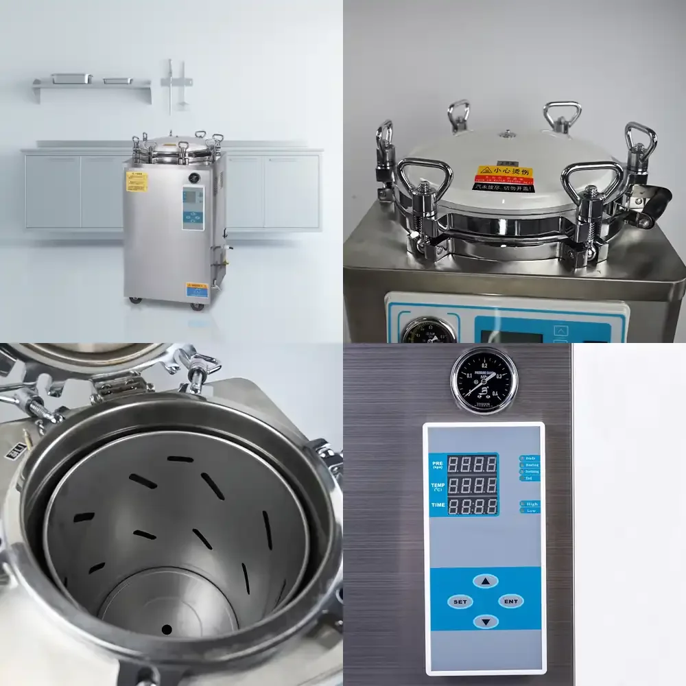 

High Quality Large Capacity Vertical Pressure Steam Sterilizer Automatic Control Stainless Steel for Lab Use