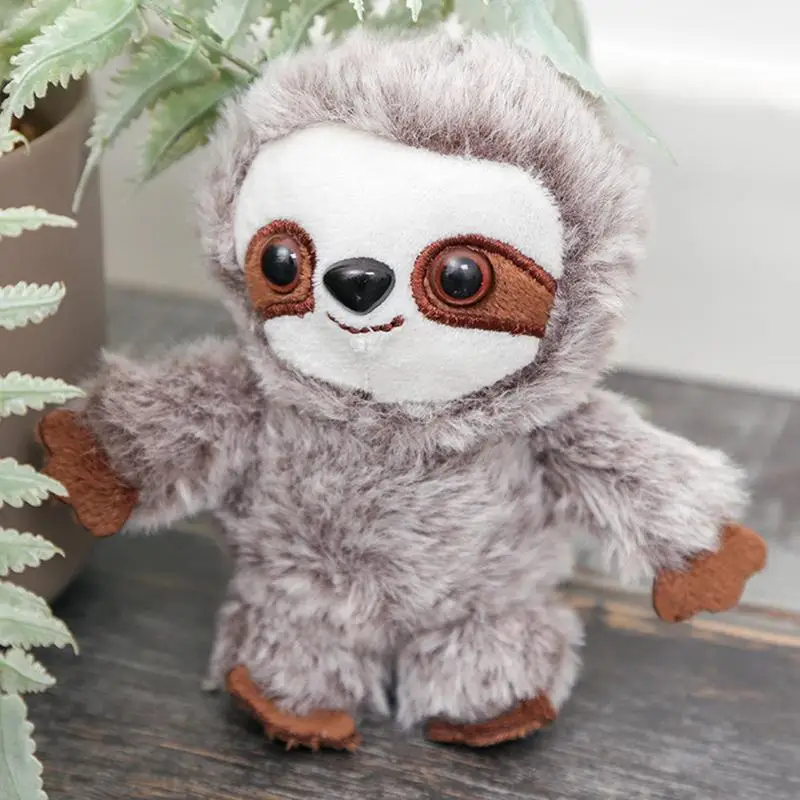 Plushie จี้กระเป๋าน่ารัก Charm Sloth ตุ๊กตา Charm ตุ๊กตาสัตว์กระเป๋าเป้สะพายหลังอุปกรณ์เสริมนุ่มและสบายจี้สําหรับ