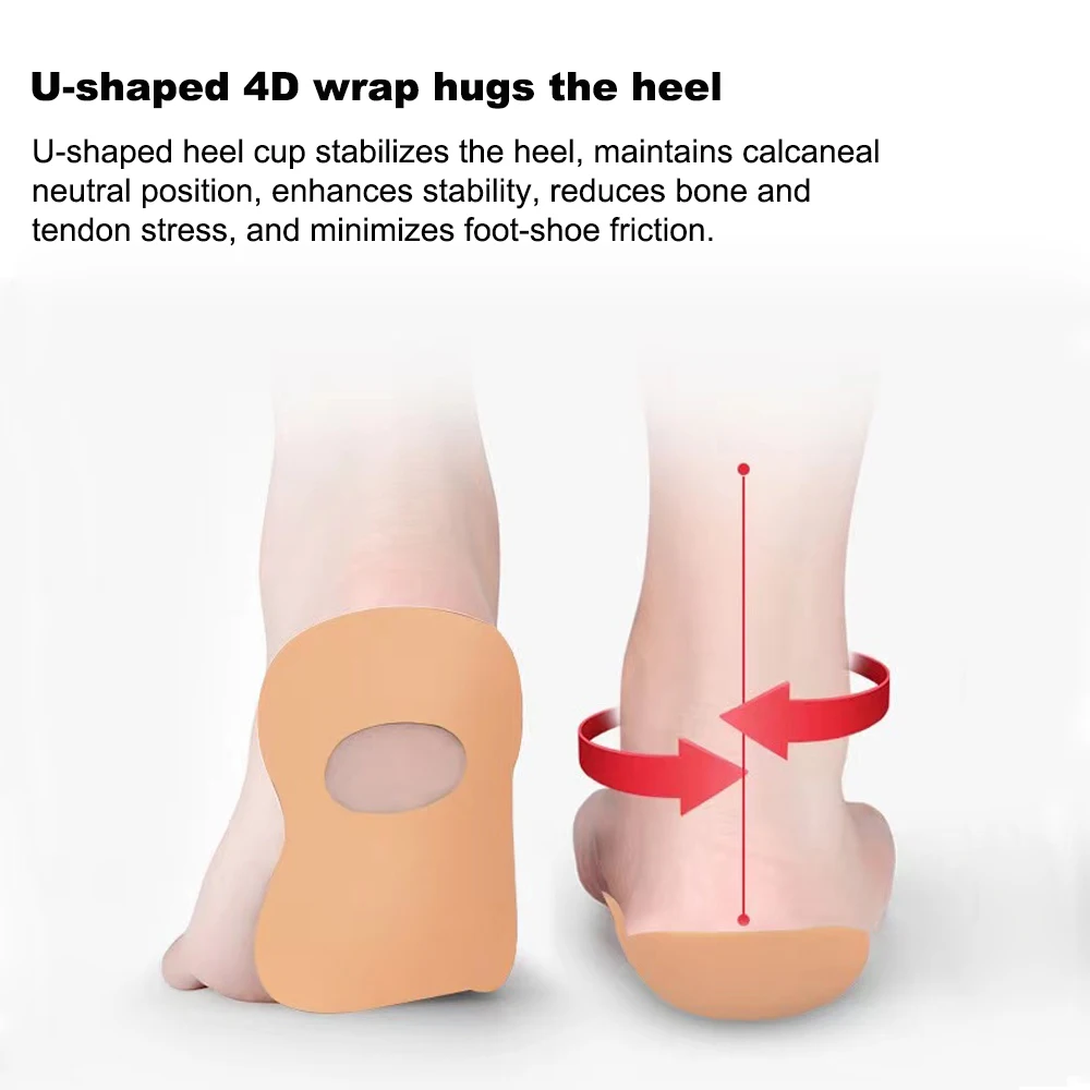 Premium Soft Silicone Plantar Fasciitis Orthopedic Insoles for Shoes Correction Arch Support Flat Foot O-Shaped Legs Insole