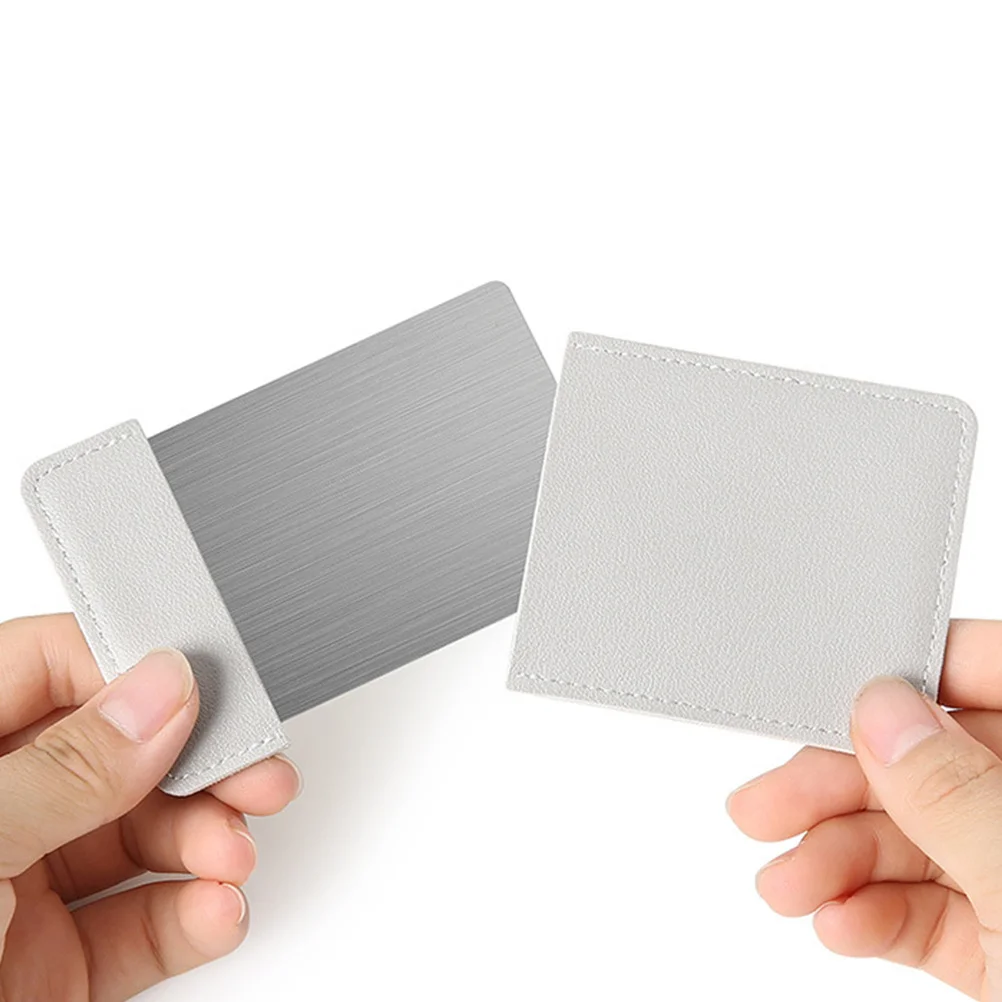 Draagbare opvouwbare make-upspiegel Grijs helder High Definition oppervlak Opvouwbare reisdesktop make-up accessoire Opvouwbare spiegel