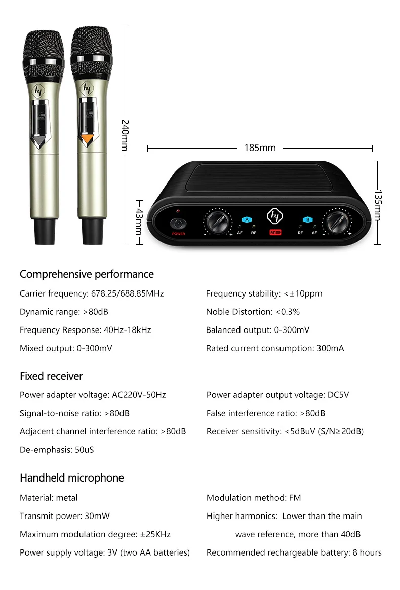 

Домашний усилитель Hyper Sound: 2-зонный, 4-канальный, цифровой, 200 Вт RMS, Bluetooth 5.0, караоке-усилитель с функцией подавления шума
