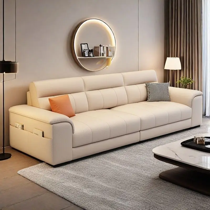 

Sofa, living room, simple, straight row, rental house, durable, technical cloth