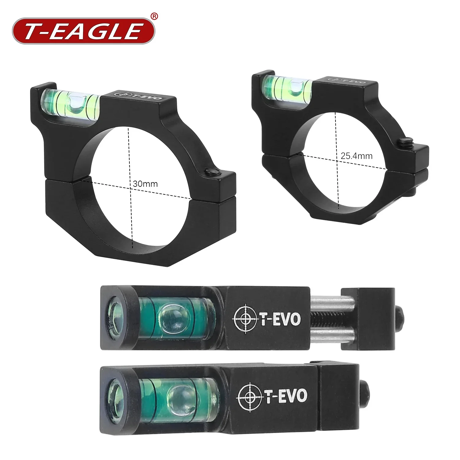 Tevo Metal Bubble Level Set For 25.4mm/30mm Tube Rifle Scope Mount Holder Tactical Optics Sight Ring Spirit Level