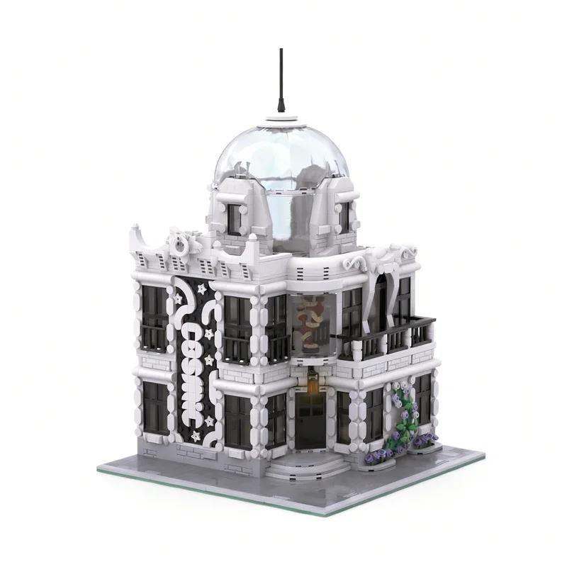 1541 Uds. MOC paisaje urbano Modular ciudad 6 modelo espacial alienígena Juguetes de construcción regalos de navidad Idea creativa DIY