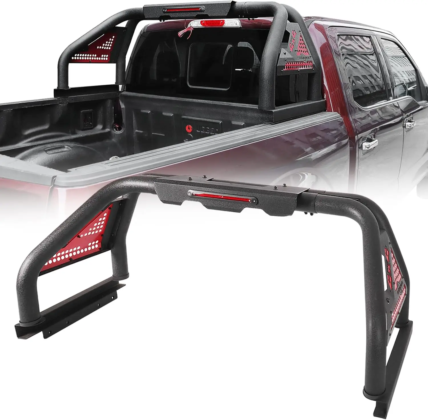 Roll Sport Bar Adjustable Chase Roof Rack Bed Bar For F-150/ Truck/Silverado/Ram