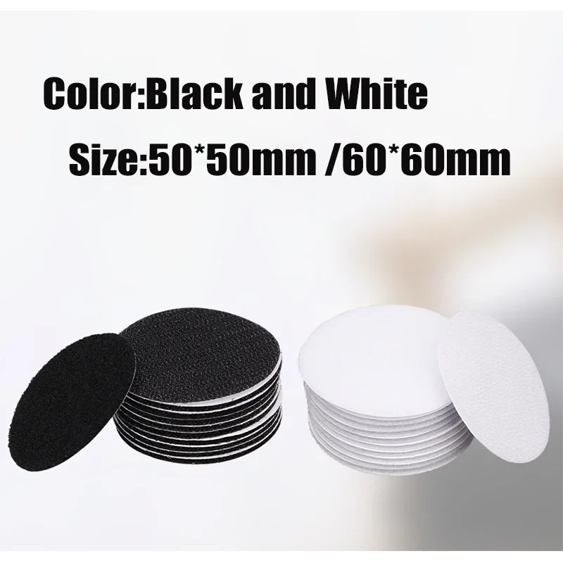 5-30Pcs Self Adhesive Hook and Loop Fastener Tape Round Dot 50/60mm Nylon Fixed For Bed Sheet Sofa Mat Carpet Anti Slip Stickers