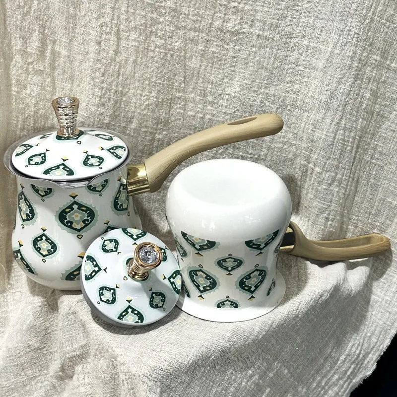 Coffee pot set, hot butter cup with lid