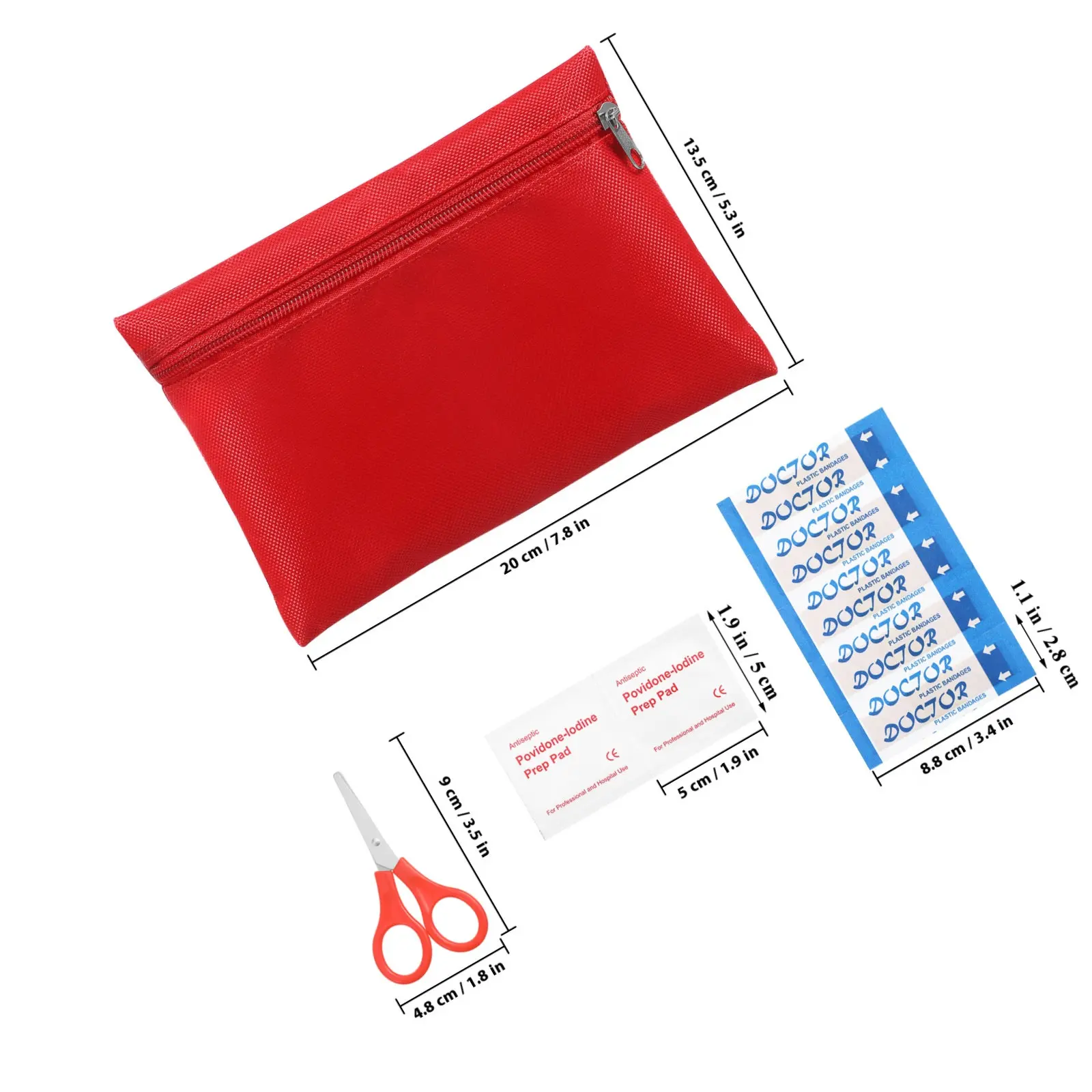 2Sets First Aid Kit Survival Gear Lightweight Easy Use Reliable Emergency Kit for Travel Hiking Backpacking Dorm Home Office