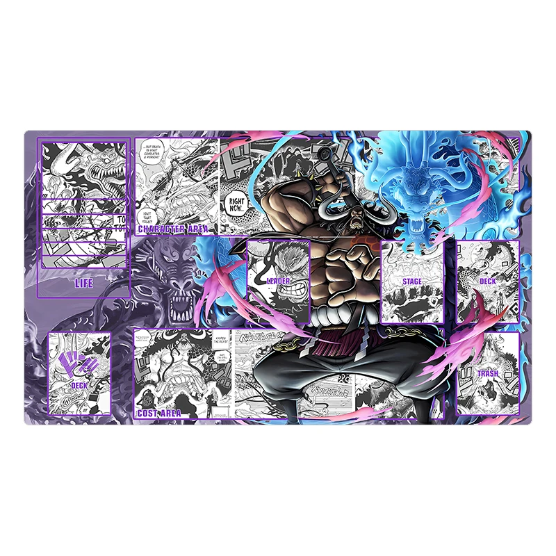 600X350X2Mm One Piece Opcg Nami Chopper Card Board Game Battle Mat Zoro Franky Board Game Card Duel Plate Mat Anime Gift Toys