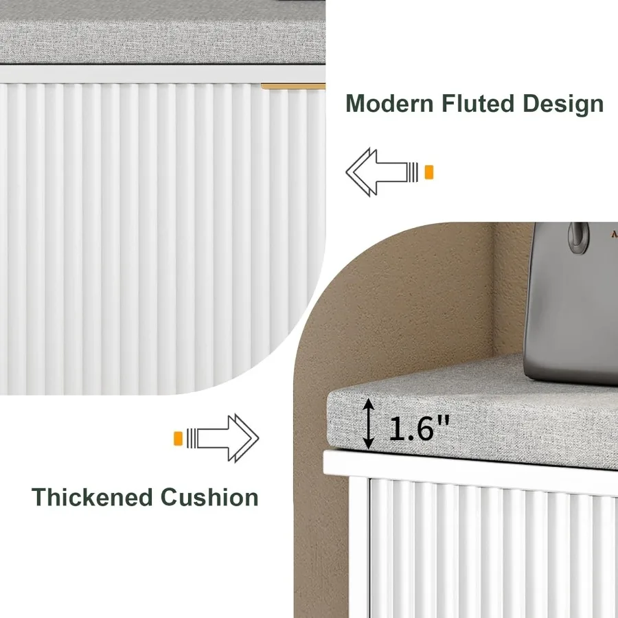 2-stufiger Schuhaufbewahrungsbehälter, 2er-Set, weiße Eingangsbehälter mit Stauraum und verstellbaren Regalen, Rihen-Schuhregal für den Eingangsbereich, Wohnzimmer