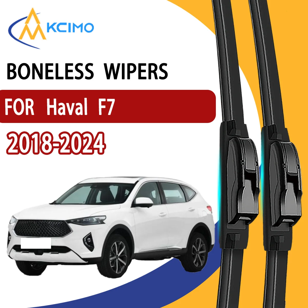 2 uds limpiaparabrisas delantero para Haval F7 2018-2024 accesorios de ventana de parabrisas de coche