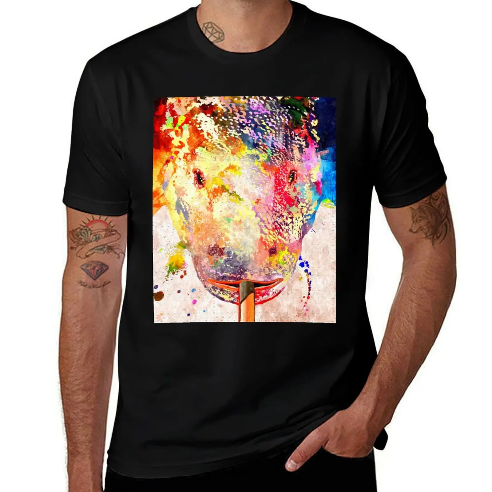 Komodo Dragon T-Shirt Fashion Letter Print T-Shirt