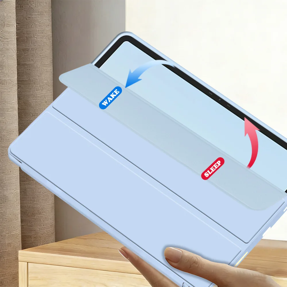 Für Tecno Megapad Pro 12 Hülle TPU Dreifach Faltbare Stoßfeste Tablet-Schutzhülle mit Standfunktion – Detail 4