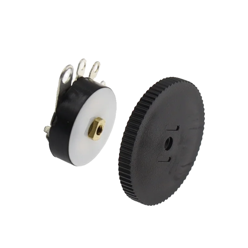 10PCS Flat Foot Potentiometer with Switch RV12MM B10K B50K Pot B503 B103 Amplifier Volume Potentiometer