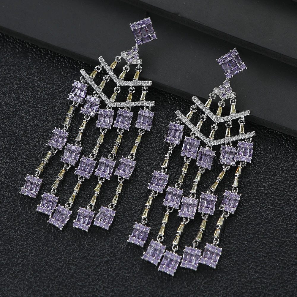 Long Geometry Tassel Square Ea - đánh giá và giá Women Accessories Dubai
