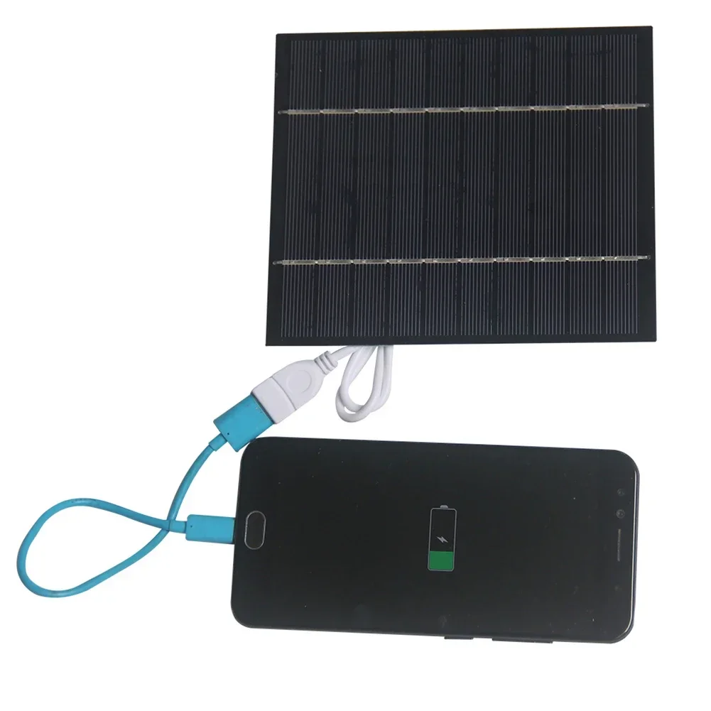 3.5W Solar Panel Portable Solar Panel Long-lasting Performance Polycrystalline Silicon Sturdy Construction USB Interface