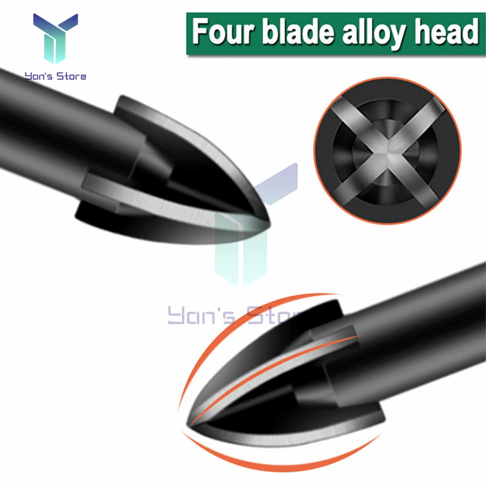 Túi Đeo Chéo Lục Giác Ngói Khoan Bộ Hợp Kim Cứng Tam Giác Sứ Đá Gốm Kính Khoan Bê Lỗ Mở Dụng Cụ treo Tường