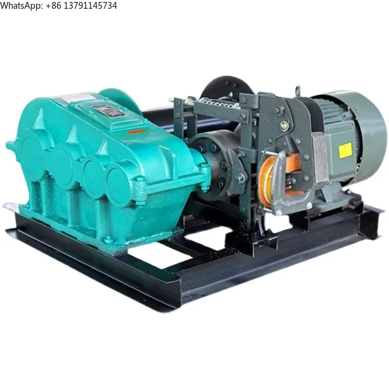 Heavy duty 380V winch, small multifunctional hydraulic pressure, 1 ton, 2 tons, 3 tons, 5 tons, 100 meter building lifting crane