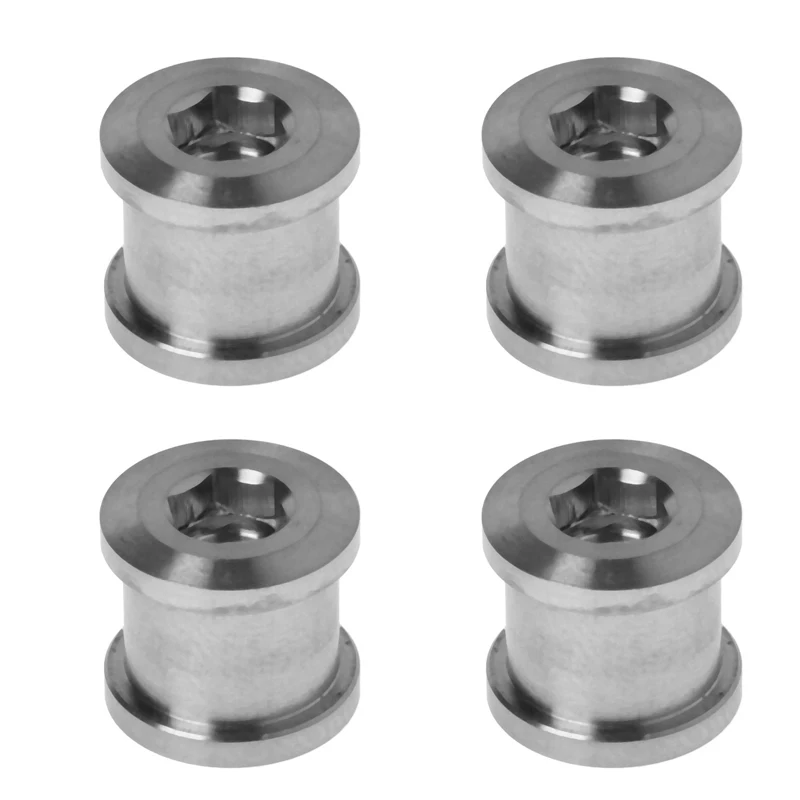 4 Pcs / Lot Titanium Cycling Crankset Chainring Bolts Nuts For Road Bike MTB Bike Accessories