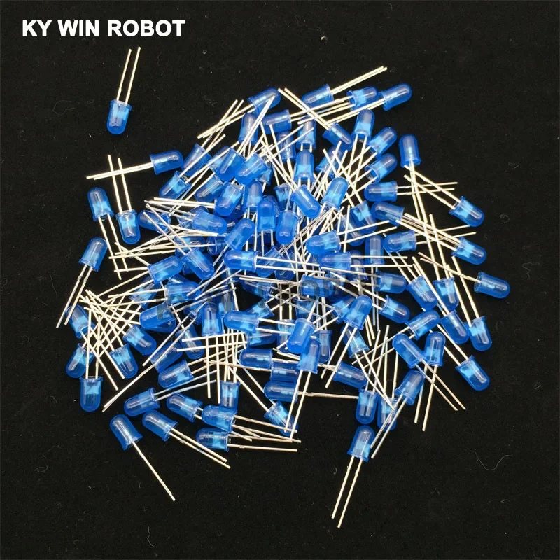 100pcs 5mm LED Diode 5 mm Assorted Kit White Green Red Blue Yellow Orange Pink Purple Warm white DIY Light Emitting Diode