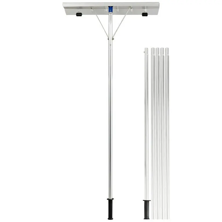 

High-quality Roof Scraper with Two Wheels Push Super Long Handle Push Roof Snow Rake