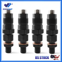 4pcs Diesel Fuel Injectors Nozzles 8 Ring Replace Kit For Mitsubishi Delica Spacegear Pajero 4M40 4M40T 2.8L ME201844 9430610435