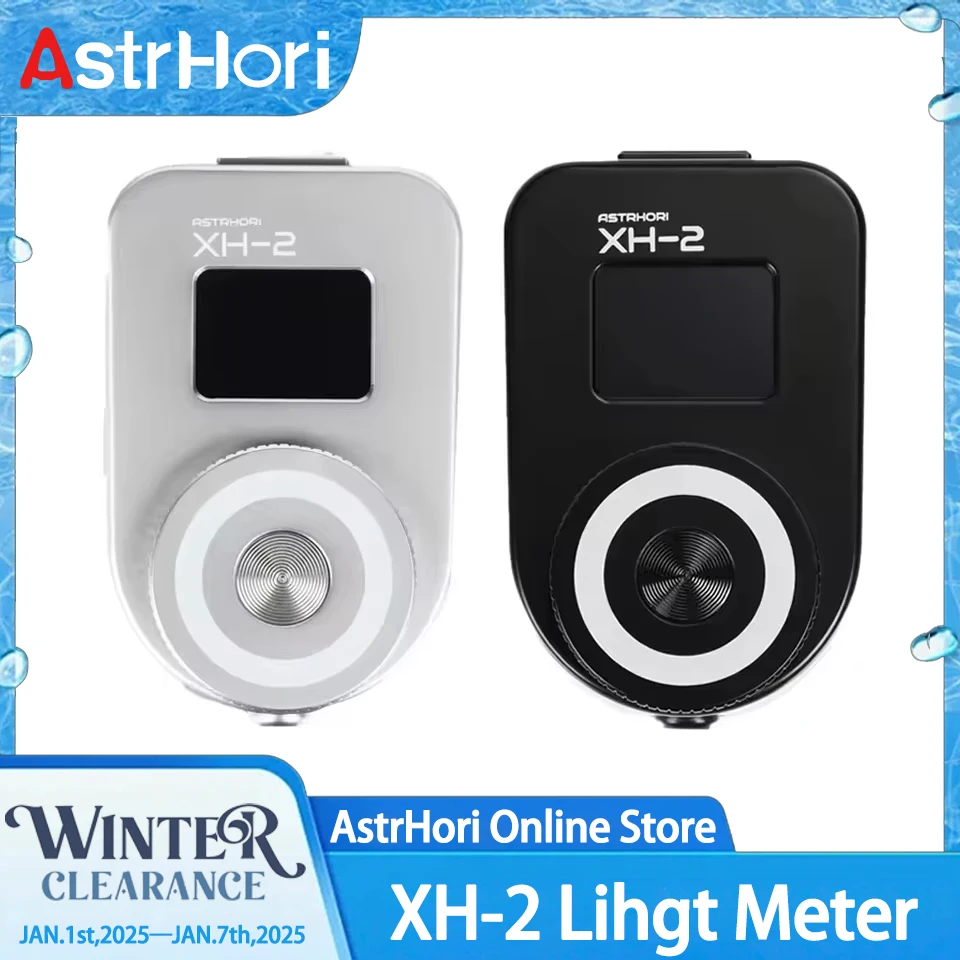 AstrHori XH-2 Lihgt Meter OLED Display Real-time External Camera Light Meter Cold Shoe for Camera Photography Studio