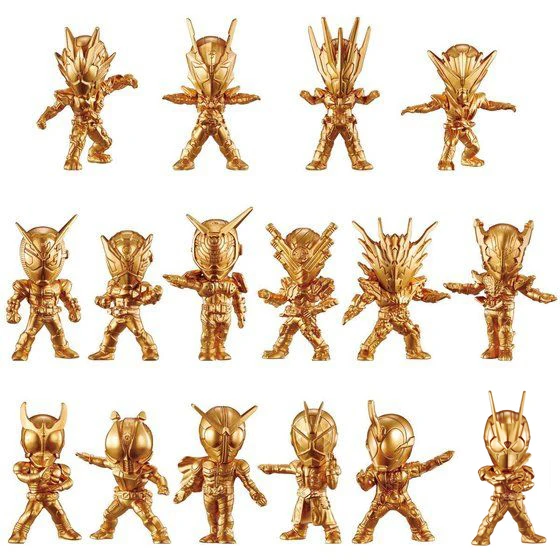 

Kamen Rider Gold Plated Figure Set Vol.2 - Zi-O/W/Kuuga/Build