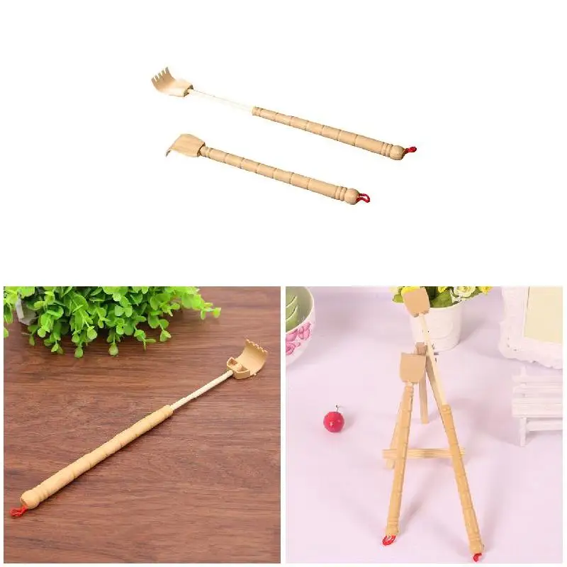 

Extendable Back Scratcher Bamboo Wooden Telescopic Lightweight Breathable Elast Flexible Anti Itch Self Massager Claw Extender