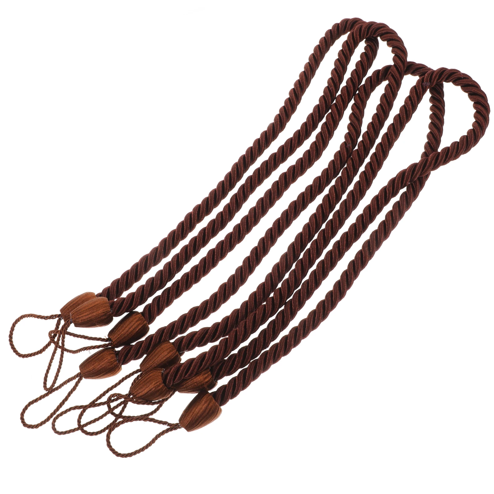 

4 Pcs Curtain Rope Tiebacks Window Wedding Ties for Curtains Drapes Oxford Hold Decorative Rustic