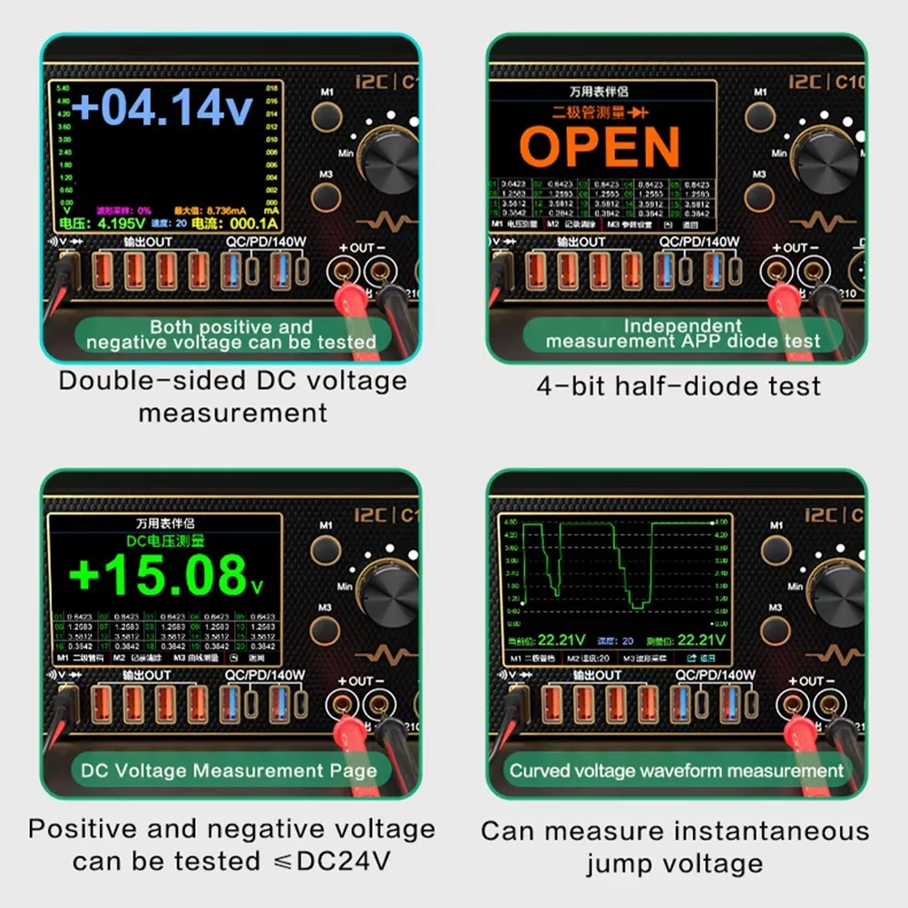 AS60-I2C C10 Charge Detection Tester 0-36V Input With Charge Detection / Voltage Measurement Tester