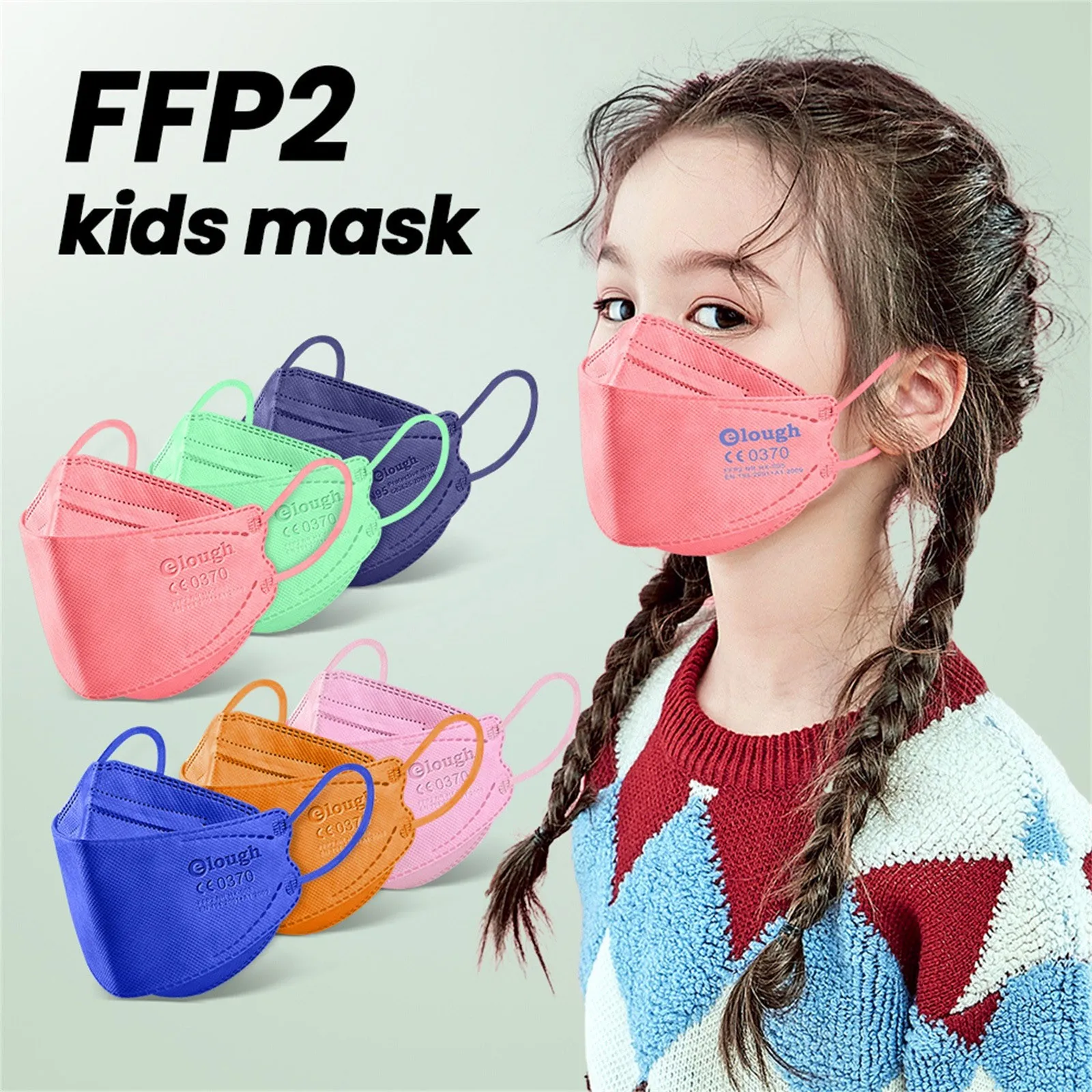 10PCS Children\'s Mask  Color Outdoor Prevention Mask Face Masks