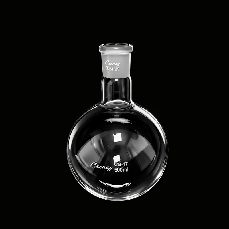 Kolba do wyparki rotacyjnej z borokrzemianowego szkła laboratoryjnego, 24 sztuki, 25-1000 ml, z okrągłym dnem, szkło laboratoryjne. — zdjęcie produktu 4