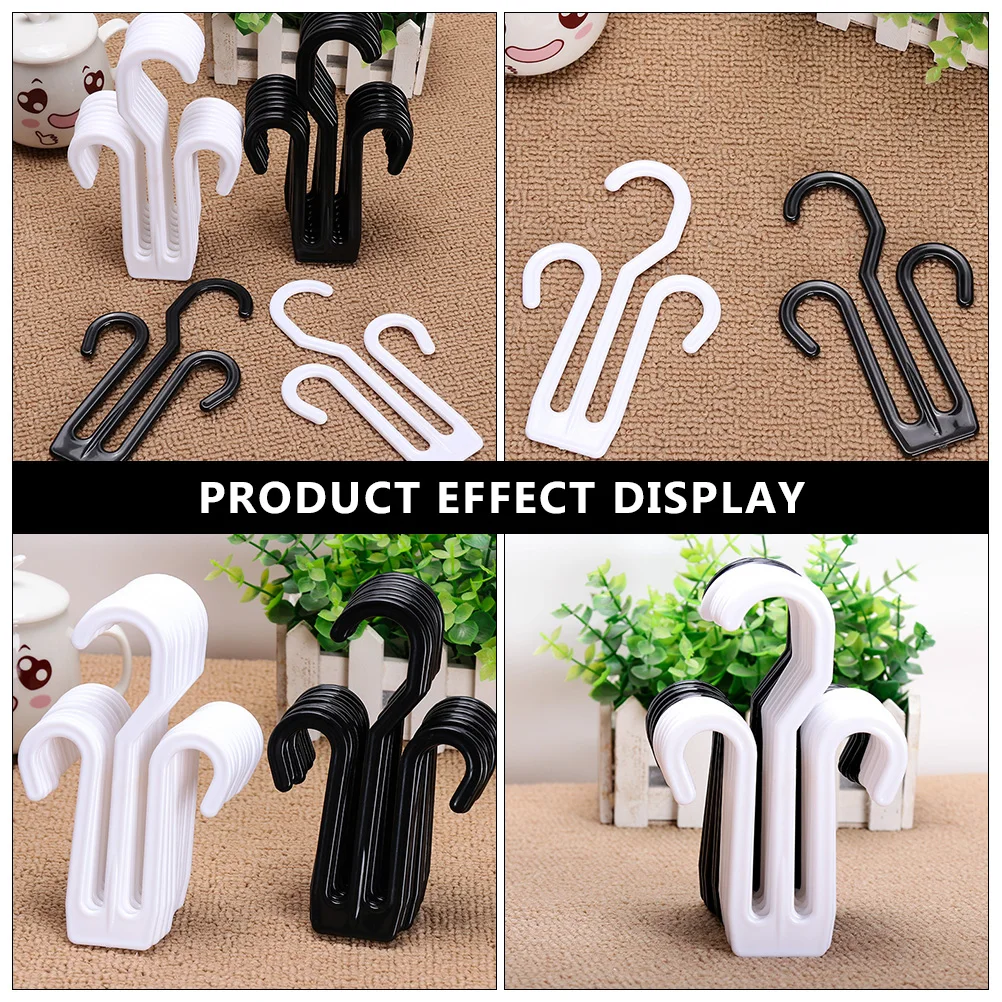 

20 Pcs Multifunctional Shoe Rack Plastic Space Saver Dual Hook ganizer for Home Hotel Dormitory Storage S Slippers