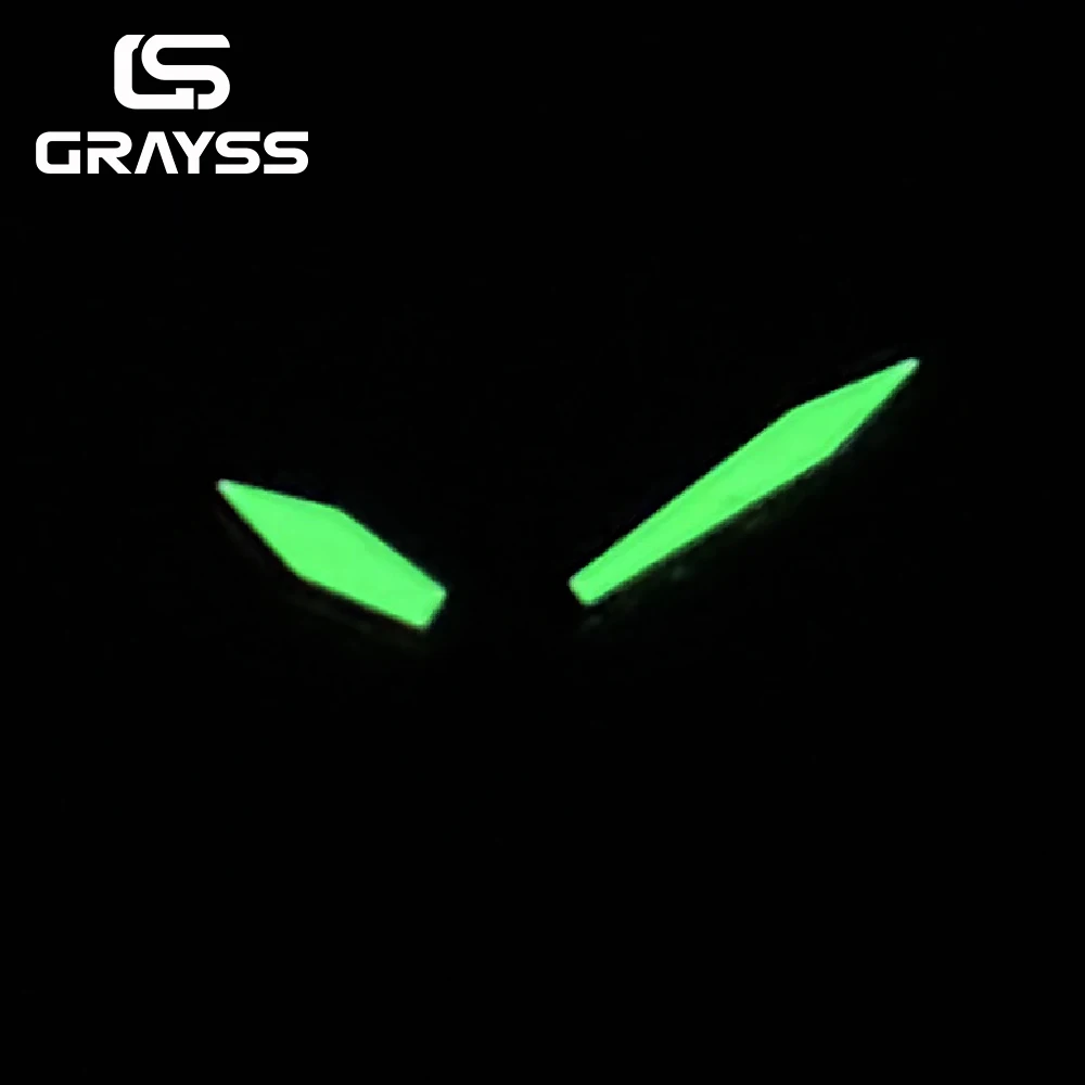 New Pilot GMT Green Luminous Watch Hand Needles Fit 28.5mm Dial for NH35/NH34 Movement Accessories Watch Parts image 6