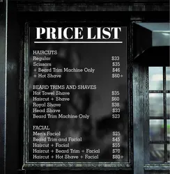 Personalized Shop Price List Vinyl Art Decals for You Business Shop, Beauty Salon, Barber Shop Window Wall Sticker Custom Z602